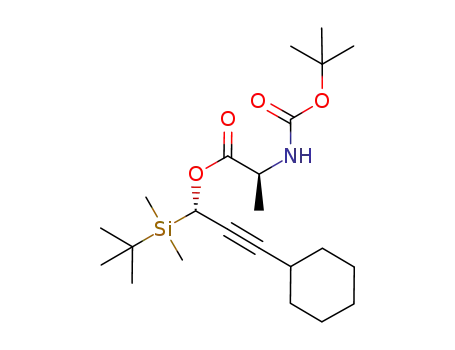 (S)-[(S)-1-(tert-butyldimethylsilyl)-3-cyclohexylprop-2-ynyl] 2-(tert-butoxycarbonylamino)propanoate
