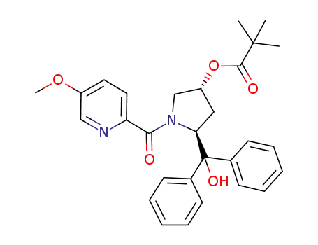 (3R,5S)-5-(hydroxydiphenylmethyl)-1-(3-methoxypicolinoyl)pyrrolidin-3-yl pivalate