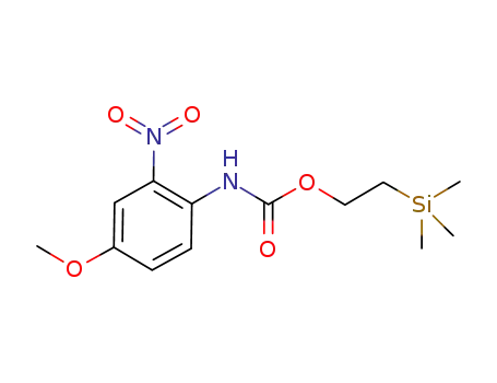 Molecular Structure of 1257310-77-2 ((4-methoxy-2-nitrophenyl)carbamic acid 2-trimethylsilanylethyl ester)
