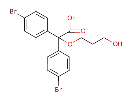 2-(3-hydroxypropoxy)-2,2-bis(4-bromophenyl)acetic acid