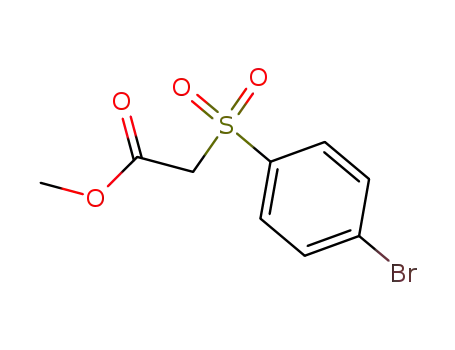 Molecular Structure of 50397-65-4 ((4-Bromophenylsulfonyl)acetic acid methyl ester)