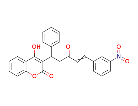 4-hydroxy-3-[5-(3-nitro-phenyl)-3-oxo-1-phenyl-pent-4-enyl]-chromen-2-one