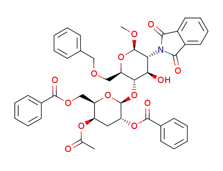 methyl (4-O-acetyl-2,6-di-O-benzoyl-3-deoxy-β-D-xylohexopyranosyl)-(1->4)-6-O-benzyl-2-deoxy-2-phthalimido-β-D-glucopyranoside