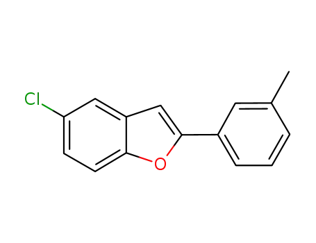 Molecular Structure of 227802-79-1 (5-chloro-2-m-tolyl-benzo[b]furan)