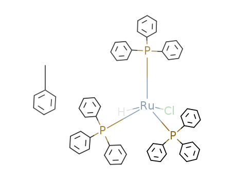 Molecular Structure of 217661-36-4 (Chlorohydridotris(triphenylphosphine) rutheniuM(II) toluene adduct)