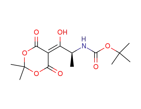 tert-butyl N-[(1S)-2-(2,2-dimethyl-4,6-dioxo-1,3-dioxan-5-ylidene)-2-hydroxy-1-methylethyl]carbamate