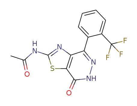 N-(7-oxo-4-(2-(trifluoromethyl)phenyl)-6,7-dihydrothiazolo[4,5-d]pyridazin-2-yl)acetamide