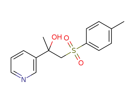 Molecular Structure of 1308661-37-1 (2-(pyridin-3-yl)-1-tosylpropan-2-ol)