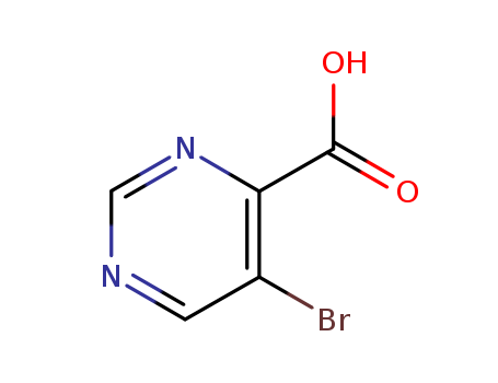 5-bromopyrimidine-4-carboxylic acid;5-BROMO-4-PYRIMIDINECARBOXYLIC ACID;4-Pyrimidinecarboxylicacid,5-bromo;3-bromo-2-picolinic acid;