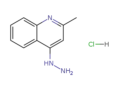 Molecular Structure of 61760-54-1 (4-HYDRAZINO-2-METHYLQUINOLINE HYDROCHLORIDE)