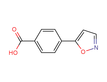 Molecular Structure of 874778-87-7 (4-Isoxazol-5-yl-benzoic acid)