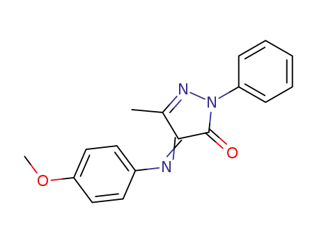 2,4-Dihydro-4-[(4-methoxyphenyl)imino]-5-methyl-2-phenyl-3H-pyrazol-3-one