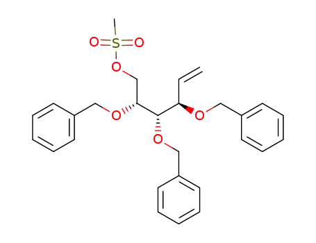(2R,3S,4R)-2,3,4-tris(benzyloxy)hex-5-en-1-yl methanesulfonate