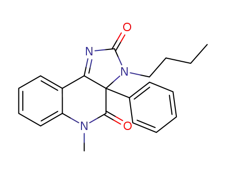 Molecular Structure of 601520-23-4 (2H-Imidazo[4,5-c]quinoline-2,4(5H)-dione,
3-butyl-3,3a-dihydro-5-methyl-3a-phenyl-)