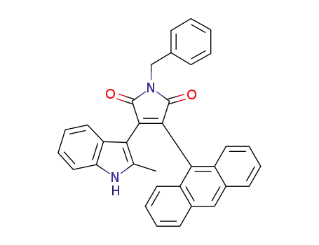 3-(2'-methyl-3'-indolyl)-4-(9-anthryl)-N-benzylmaleimide