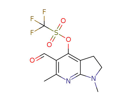 1,6-dimethyl-5-formyl-2,3-dihydro-1H-pyrrolo[2,3-b]-pyridin-4-yl trifluoromethanesulfonate