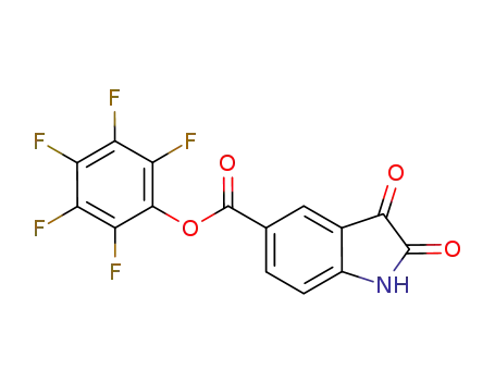 Molecular Structure of 1238056-79-5 (pentafluorophenyl isatin-5-carboxylate)