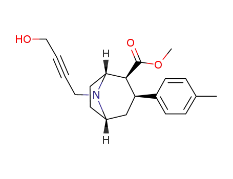 2-exo-carboxymethyl-3-(4-methylphenyl)-8-(4'-hydroxybut-2-ynyl)-8-azabicyclo[3.2.1]octane
