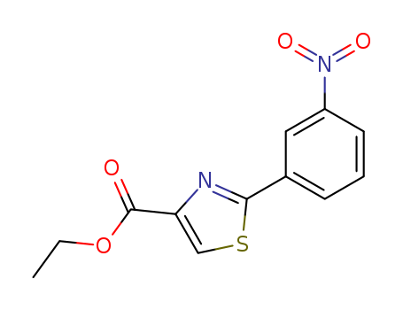 4-Thiazolecarboxylic acid, 2-(3-nitrophenyl)-, ethyl ester
