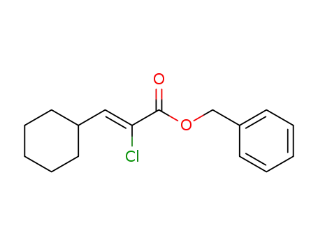(Z)-benzyl 2-chloro-3-cyclohexylacrylate