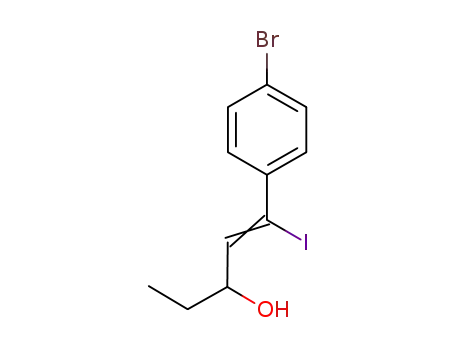 1-(4-bromophenyl)-1-iodopent-1-en-3-ol