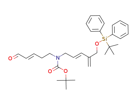 tert-butyl (E)-4-[(tert-butyldiphenylsilyloxy)methyl]penta-2,4-dienyl((E)-5-oxopent-3-enyl)carbamate