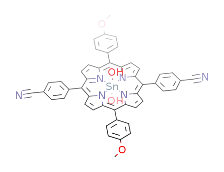 Sn(OH)2((CN(C<sub>6</sub>H<sub>4</sub>))C(C<sub>4</sub>H<sub>2</sub>N)C(C<sub>4</sub>H<sub>2</sub>N)((C<sub>6</sub>H<sub>4</sub>)OCH<sub>3</sub>))2