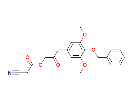 3-[4-(benzyloxy)-3,5-dimethoxyphenyl]-2-oxopropyl cyanoacetate