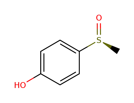 Molecular Structure of 158896-00-5 ((S)-4-(methylsulfinyl)phenol)