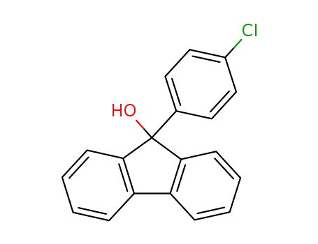 Molecular Structure of 60252-95-1 (9H-Fluoren-9-ol, 9-(4-chlorophenyl)-)