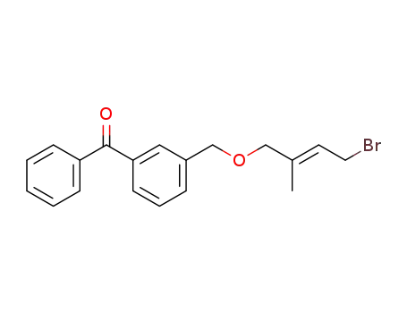 (E)-(3-((4-bromo-2-methylbut-2-enyloxy)methyl)phenyl)(phenyl)methanone