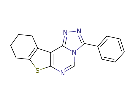 3-phenyl-1,2,4-triazolo<3,4-c>pyrimido<4,5-b>tetrahydrobenzothiophene