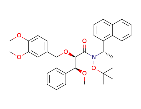 (S)-N-tert-butoxy-N-1'-(1''-naphthyl)ethyl (2R,3S)-2-(3''',4'''-dimethoxybenzyloxy)-3-methoxy-3-phenylpropanamide