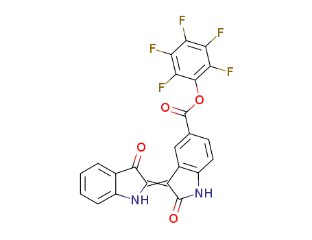 Molecular Structure of 1238056-80-8 (pentafluorophenyl indirubin-5-carboxylate)