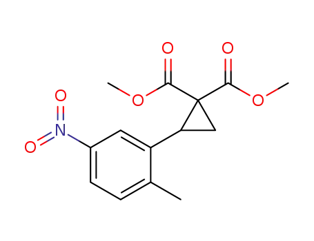 2-(2-methyl-5-nitrophenyl)cyclopropane-1,1-dicarboxylic acid dimethyl ester