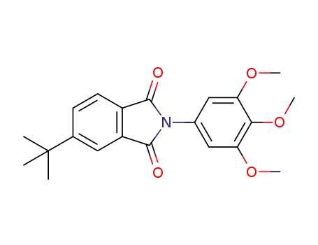 Molecular Structure of 1293923-39-3 (5-tert-butyl-2-(3,4,5-trimethoxyphenyl)isoindoline-1,3-dione)
