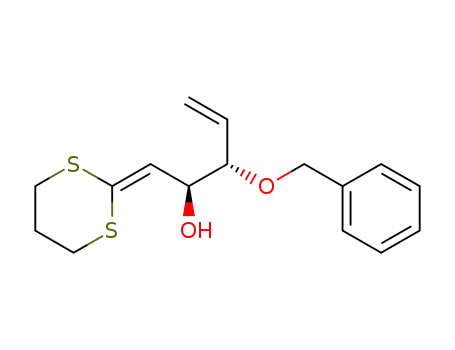 (2S,3S)-3-benzyloxy-1-(1,3-dithian-2-ylidene)pent-4-en-2-ol