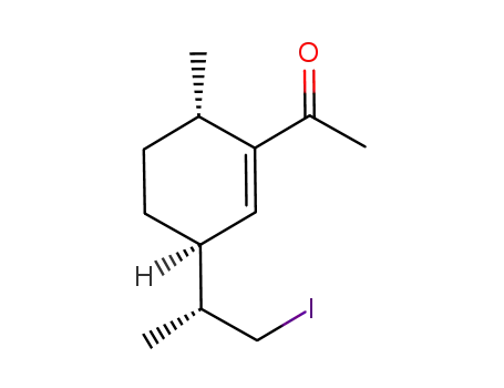1-((3S,6S)-3-((R)-1-iodopropan-2-yl)-6-methylcyclohex-1-enyl)ethanone