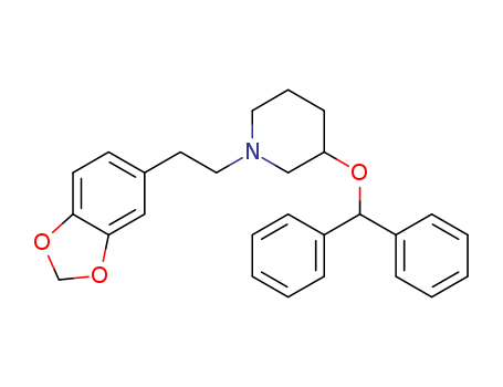 Piperidine,1-[2-(1,3-benzodioxol-5-yl)ethyl]-3-(diphenylmethoxy)-