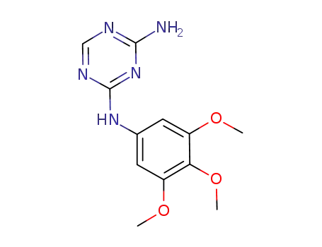 Molecular Structure of 333734-70-6 (1,3,5-Triazine-2,4-diamine, N-(3,4,5-trimethoxyphenyl)-)