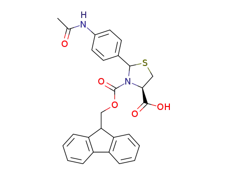 (4R)-2-(4-acetylamino-phenyl)-thiazolidine-3,4-dicarboxylic acid 3-(9H-fluoren-9-ylmethyl)ester