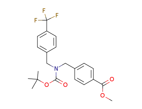 N-(tert-butoxycarbonyl)-N-(4-trifluoromethylbenzyl)-4-(methylcarboxy)benzylamine