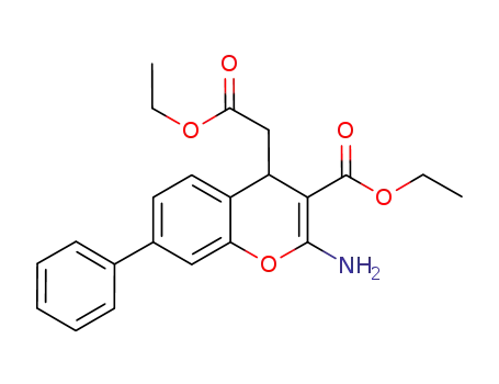 ethyl 2-amino-4-(2-ethoxy-2-oxoethyl)-7-phenyl-4H-chromene-3-carboxylate