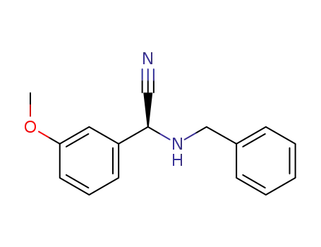 (S)-N-benzyl-2-amino-2-(3-methoxyphenyl)acetonitrile