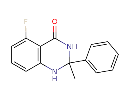 5-fluoro-2-methyl-2-phenyl-1,2,3,4-tetrahydro-4-quinazolinone
