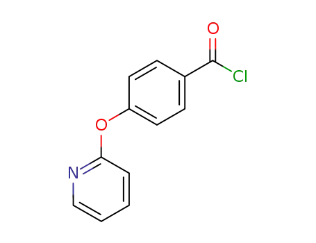 Molecular Structure of 51363-01-0 (4-(PYRID-2-YLOXY)BENZOYL CHLORIDE)
