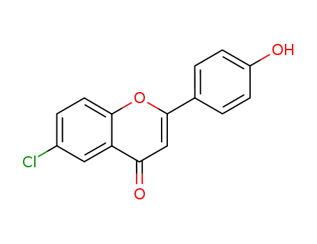 Molecular Structure of 3505-42-8 (6-Chloro-4'-hydroxyflavone)