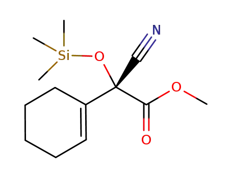(R)-methyl 2-cyano-2-(cyclohexen-1-yl)-2-trimethylsiloxyacetate