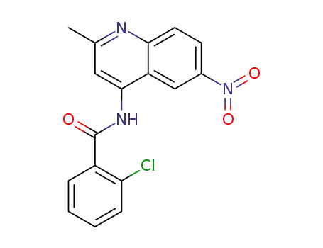 2-chloro-N-(2-methyl-6-nitroquinolin-4-yl)benzamide