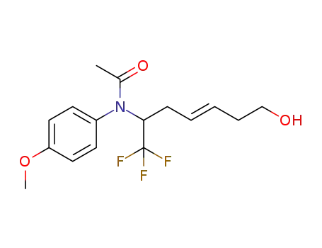 (E)-N-(4-methoxyphenyl)-N-(1,1,1-trifluoro-7-hydroxyhept-4-en-2-yl)acetamide